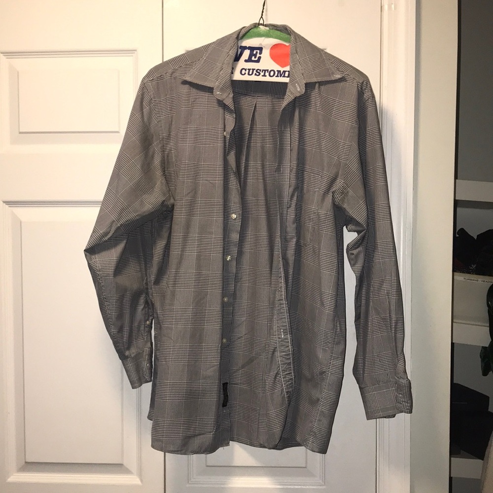 Oversized Button Down Shirt | Blouse | Top | Black and White